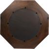 imageCreative CoOp Hexagonal Carved Wood Framed Wall Mirror WalnutBrown