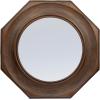 imageCreative CoOp Hexagonal Carved Wood Framed Wall Mirror WalnutBrown
