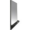 imageCreative CoOp Modern Metal Framed Wall Mirror with ShelfBlack
