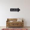 imageCreative CoOp Wooden Arrow Shaped Dont Look Back Youre Not Going That Way Wall Sign