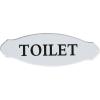 imageWhite Decorative Metal Toilet Sign