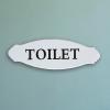 imageWhite Decorative Metal Toilet Sign