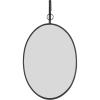 imageCreative CoOp Framed Oval Wall Mirror with Hanging BracketBlack