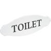 imageWhite Decorative Metal Toilet Sign