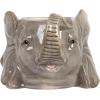 imageCreative CoOp 6 Inches Round Ceramic Tiger Head Hold 5 Inches Pot Multicolored Planter OrangeElephant