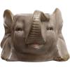 imageCreative CoOp 6 Inches Round Ceramic Tiger Head Hold 5 Inches Pot Multicolored Planter OrangeElephant