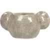 imageCreative CoOp 6 Inches Round Ceramic Tiger Head Hold 5 Inches Pot Multicolored Planter OrangeKoala