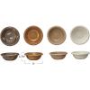 imageCreative CoOp Bohemian Charm Stoneware Vase with Handle Multicolor Set of 45 Bowl