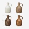 imageCreative CoOp Bohemian Charm Stoneware Vase with Handle Multicolor Set of 4Bottle