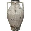 imageCreative CoOp Heavily Distressed Metal Urn with Handles White814 Round x 1514H