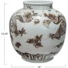 imageCreative CoOp Imperial Dragon HandPainted Porcelain Vase Brown