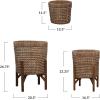 imageCreative CoOp S5 Rattan Planters