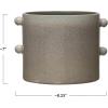 imageCreative CoOp Stoneware Cream Reactive Glaze Each One Will Vary Holds 7quot Planter Pot