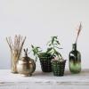 imageCreative CoOp Stoneware Hobnail Planter Green Holds 5quot Pot