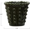 imageCreative CoOp Stoneware Hobnail Planter Green Holds 5quot Pot