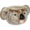 imageCreative CoOp 6 Inches Round Ceramic Tiger Head Hold 5 Inches Pot Multicolored Planter OrangeKoala