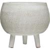 imageCreative CoOp Footed Terracotta Holds 7quot Pot Planter White