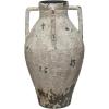 imageCreative CoOp Heavily Distressed Metal Urn with Handles White814 Round x 1514H