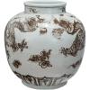 imageCreative CoOp Imperial Dragon HandPainted Porcelain Vase Brown