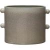imageCreative CoOp Stoneware Cream Reactive Glaze Each One Will Vary Holds 7quot Planter Pot