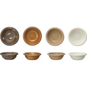 imageCreative CoOp Bohemian Charm Stoneware Vase with Handle Multicolor Set of 45 Bowl