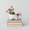 imageCreative CoOp 2Tone Stoneware Elephant Ivory Planter