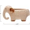 imageCreative CoOp 2Tone Stoneware Elephant Ivory Planter