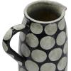 imageCreative CoOp Decorative Terracotta Wax Relief Dots Black and Natural Pitcher