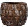 imageCreative CoOp Embossed Crackle TerraCotta Planter Brown