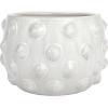 imageCreative CoOp Handmade Hobnail TerraCotta Planter WhiteHolds 5 Pot