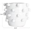 imageCreative CoOp Handmade Hobnail TerraCotta Planter WhiteHolds 7 Pot