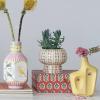 imageCreative CoOp Modern Hand Painted Stoneware Design Multicolor Planter Multi