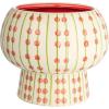 imageCreative CoOp Modern Hand Painted Stoneware Design Multicolor Planter Multi