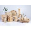 imageCreative CoOp Rounded Paulownia Wood Pots Set of 2 SizesModern