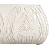 imageCreative CoOp Stoneware Etched Flower Design White Planter