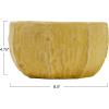 imageCreative CoOp Stoneware Planter with Organically Shaped Detail Yellow