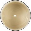 imageCreative CoOp Textured Stoneware Polka Dots and Saucer Black and Ivory Planter