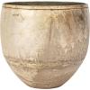 imageCreative CoOp Various Round Metal Distressed Pewter Finish Holds 6 Inches 5 Inches and 4 Inches Pots Set of 3 Planter