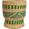 imageCreative CoOp Verdant Seagrass Basket Duo with Plastic Lining Green and Natural Set of 2