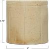 imageDecorative Stoneware Crock with Line Detail Tan