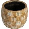 imageCreative CoOp Embossed Crackle TerraCotta Planter Brown