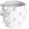 imageCreative CoOp Handmade Hobnail TerraCotta Planter WhiteHolds 7 Pot