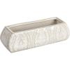 imageCreative CoOp Stoneware Etched Flower Design White Planter