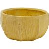 imageCreative CoOp Stoneware Planter with Organically Shaped Detail Yellow