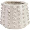 imageCreative CoOp Stoneware Sculptural Raised Dots Ivory Planter