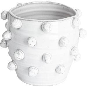imageCreative CoOp Handmade Hobnail TerraCotta Planter WhiteHolds 7 Pot