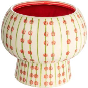 imageCreative CoOp Modern Hand Painted Stoneware Design Multicolor Planter Multi