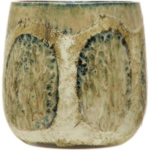 imageCreative CoOp Organically Shaped Stoneware Multicolor Planter Multi