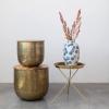 imageCreative CoOp Art Deco Metal Folding Tray Table Brass Finish