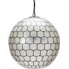 imageCreative CoOp EC0911 Capiz Honeycomb Ceiling Light Pendant Black